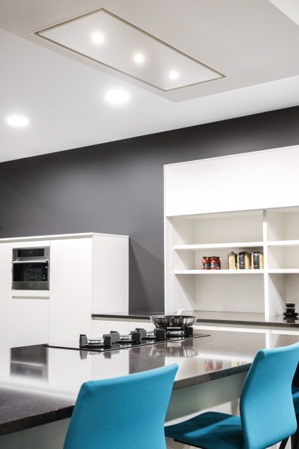 Venduro hotte aspiration périphérique RA blanc cuisine moderne